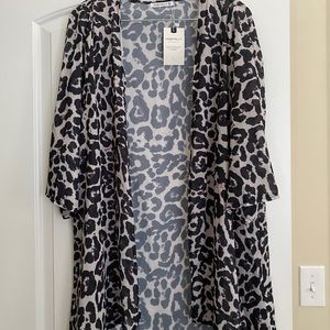 Animal print beach cover up